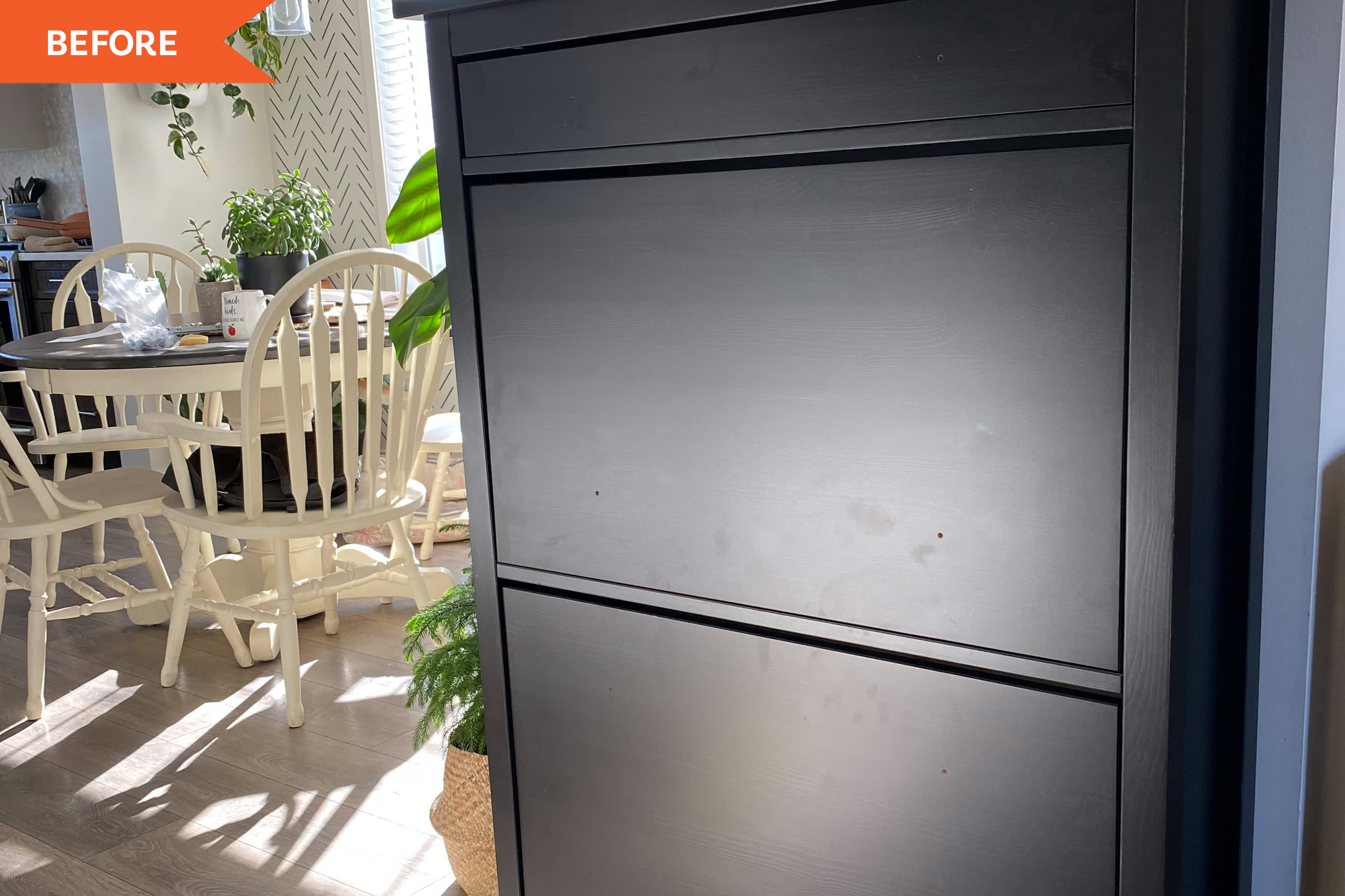 Ikea hemnes shop shoe cabinet black